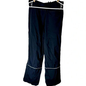 Nike Eddie Bauer Men’s lined Pull on Pants with zippered Ankle and wide Leg L